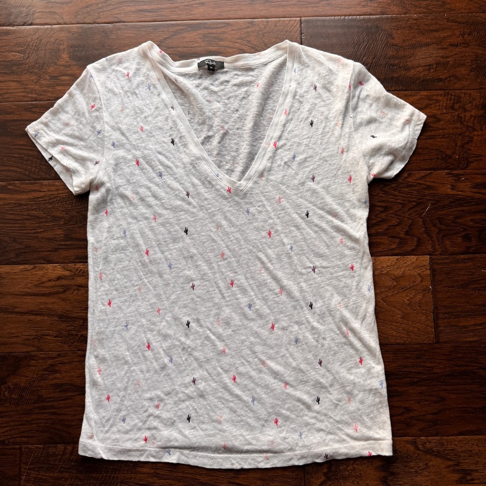 Rails vneck tshirt cactus multi sz XS